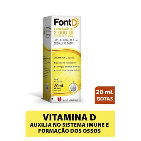 Vitamina D Font D 2.000UI - 20 mL - Solução