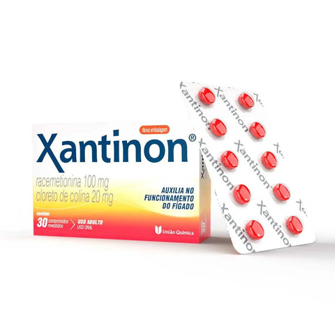 Xantinon  100mg + 20mg - 30 Unidades - Comprimido