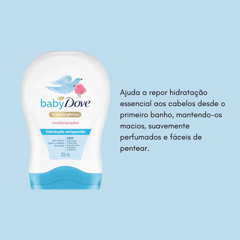 Condicionador Dove Baby Hidratação Enriquecida 200Ml