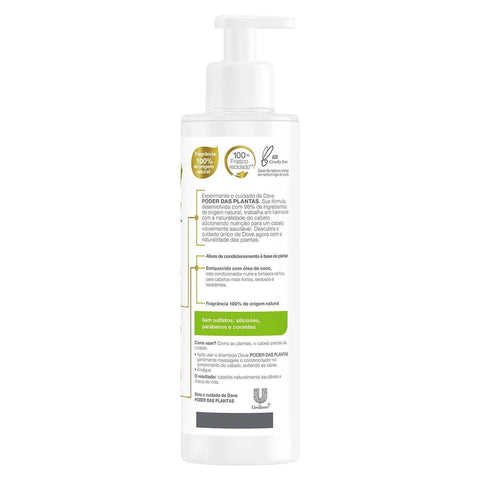 Condicionador Dove Poder Das Plantas Força + Bambu 300Ml