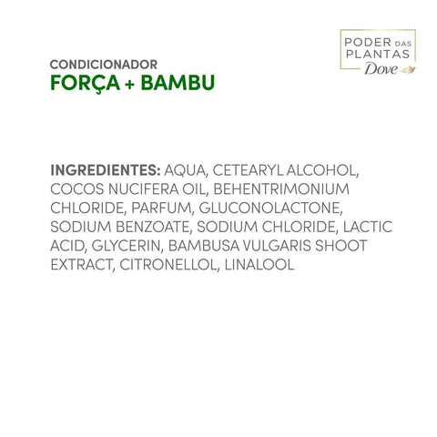 Condicionador Dove Poder Das Plantas Força + Bambu 300Ml