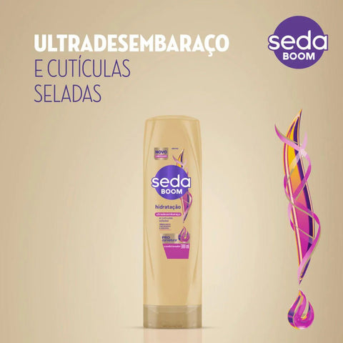 Condicionador Seda Boom Pro Curvatura Hidratação Ultradesembaraço 300Ml