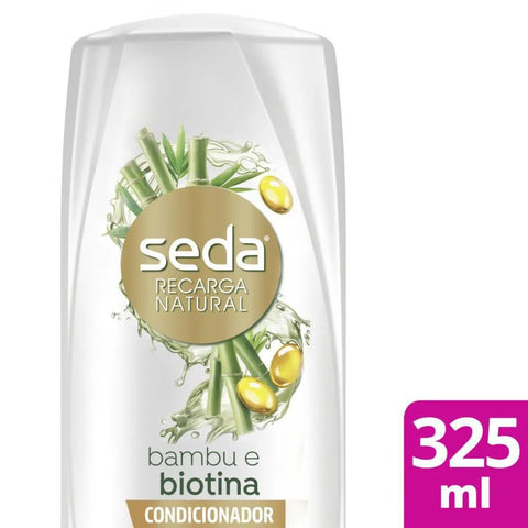 Condicionador Seda Recarga Natural Bambu e Biotina 325Ml