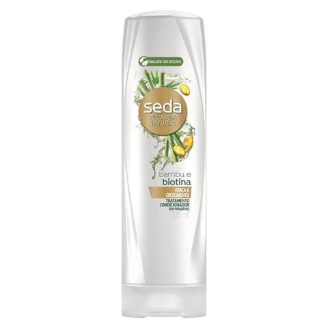 Condicionador Seda Recarga Natural Bambu e Biotina 325Ml