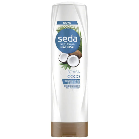 Condicionador Seda Recarga Natural Bomba Coco 325Ml