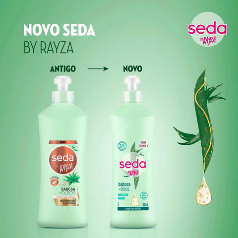 Creme de Pentear Seda Babosa + Óleos Rayza Nicácio 300Ml