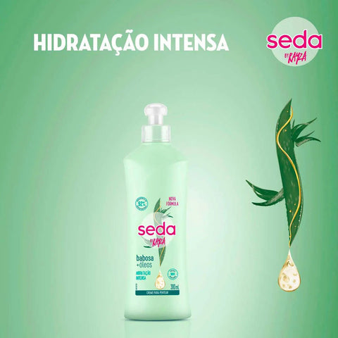 Creme de Pentear Seda Babosa + Óleos Rayza Nicácio 300Ml