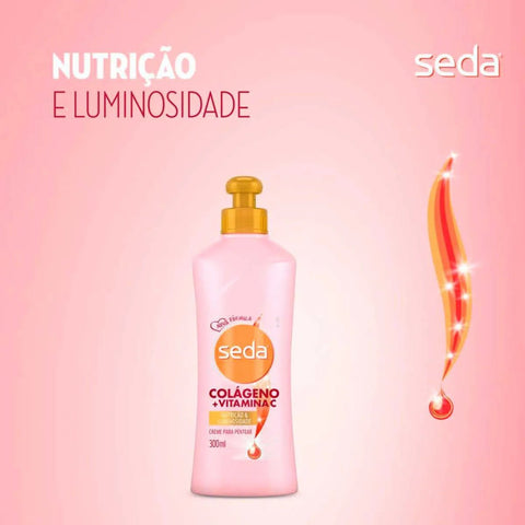 Creme de Pentear Seda By Niina Secrets Colágeno e Vitamina C 300Ml