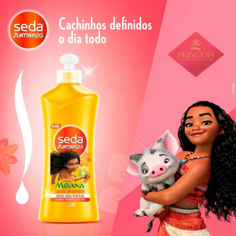 Creme de Pentear Seda Juntinhos Cachos Encantados Moana 300Ml