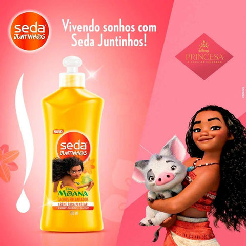 Creme de Pentear Seda Juntinhos Cachos Encantados Moana 300Ml