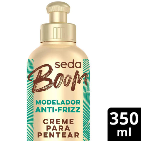 Creme Para Pentear Seda Boom Pro Curvatura Modelador Antifrizz 350Ml