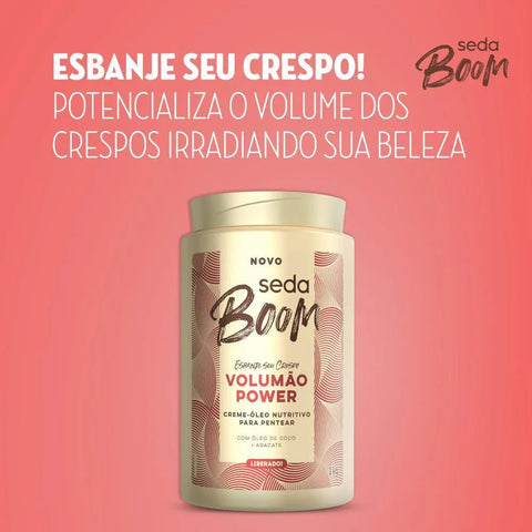 Creme Para Pentear Seda Boom Volumão Power 1kg