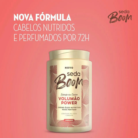 Creme Para Pentear Seda Boom Volumão Power 1kg