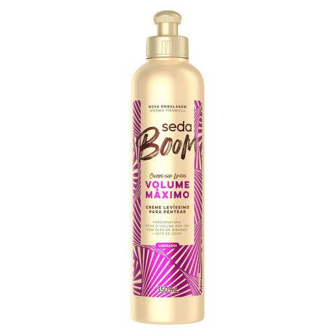 Creme Para Pentear Seda Boom Volume Máximo 350Ml