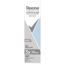 Desodorante Masculino Rexona Men Clinical Sem Perfume, Aerossol, 1 Unidade Com 150Ml