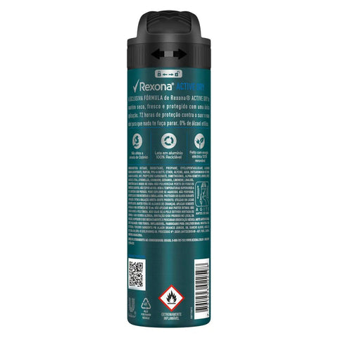 Desodorante Aerosol Rexona Men Active Dry 150 Ml