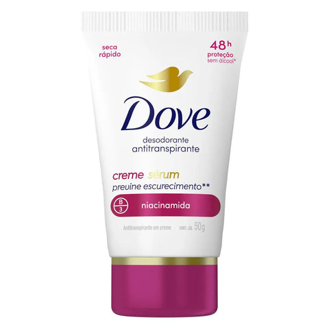 Desodorante Antitranspirante Creme Dove Creme Sérum Feminino 48h Niacinamida 50g