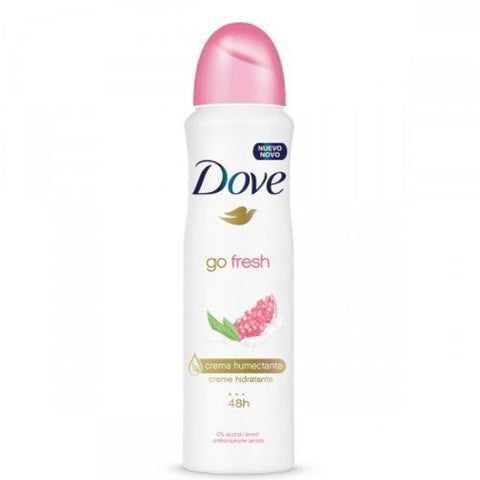 Desodorante Antitranspirante Feminino Dove Go Fresh, Romã e Verbena, Aerossol, 1 Unidade Com 150Ml