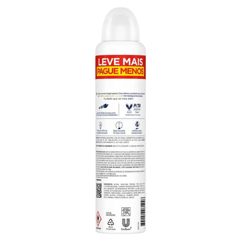 Desodorante Antitranspirante Feminino Dove Invisible Dry, 1 Unidade Com 250Ml, Leve Mais Pague Menos