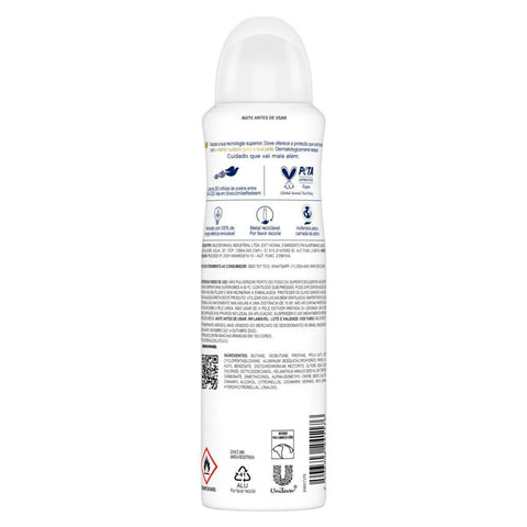 Desodorante Antitranspirante Feminino Dove Invisible Dry, Aerossol, 1 Unidade Com 150Ml