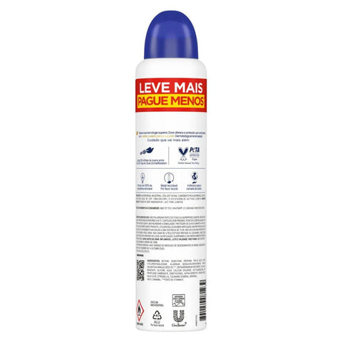 Desodorante Antitranspirante Feminino Dove Original, Aerossol, 1 Unidade Com 250Ml