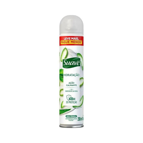 Desodorante Antitranspirante Feminino Suave Hidratação Ação Calmante Aerossol Com 200Ml