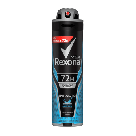 Desodorante Antitranspirante Masculino Rexona Men Impacto, Aerossol, 1 Unidade Com 150Ml
