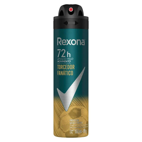 Desodorante Antitranspirante Masculino Rexona Men Torcedor Fanático, Aerossol, 1 Unidade Com 150Ml