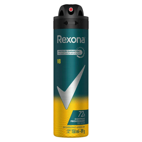 Desodorante Antitranspirante Masculino Rexona Men V8, Aerossol, 1 Unidade Com 150Ml