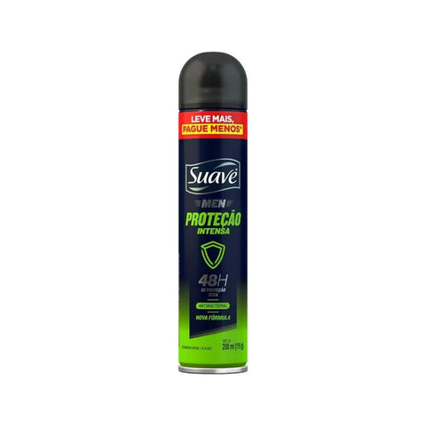 Desodorante Antitranspirante Suave Men Proteção Intensa, Antibacterial, Aerossol Com 200Ml