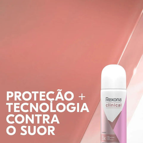 Desodorante Feminino Rexona Women Clinical Classic, Aerossol, 1 Unidade Com 55Ml