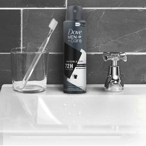 Desodorante Masculino Dove Men + Care Invisible Dry, Aerossol, 1 Unidade Com 150Ml
