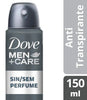 Unilever Desodorante Masculino Dove Men + Care Sem Perfume, Aerossol, 1 Unidade Com 150Ml