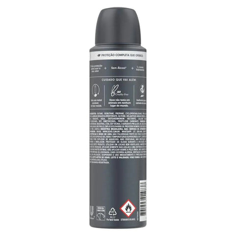 Desodorante Masculino Dove Men + Care Sem Perfume, Aerossol, 1 Unidade Com 150Ml