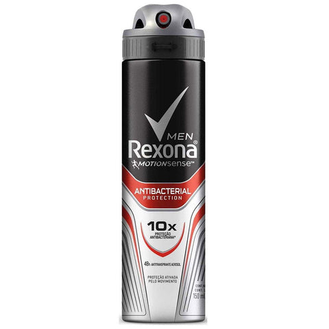 Desodorante Masculino Rexona Antibacterial Protection, Aerossol, 1 Unidade Com 150Ml