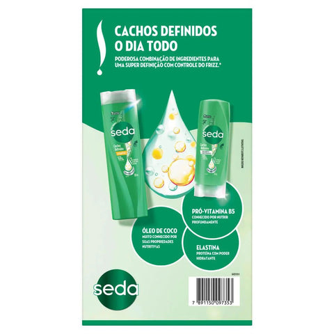 Kit Seda Cachos Definidos Shampoo 300mL+ Condicionador 190ml