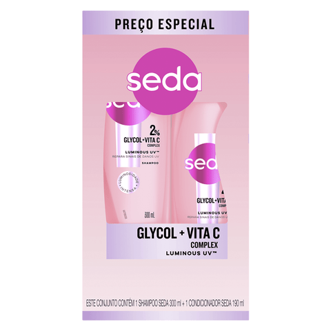 Kit Seda Luminous Uv Shampoo 300 + Condicionador 190ml