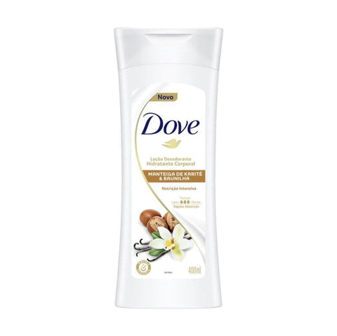 Loção Hidratante Dove Nutrição Intensiva Manteiga de Karité e Baunilha Com 400Ml