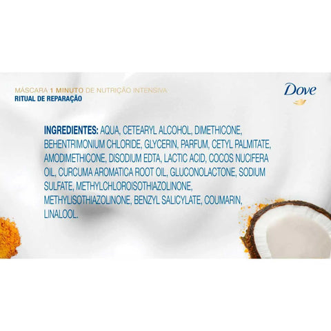 Máscara Capilar Dove 1 Minuto Ritual de Reparação Pote Com 500G