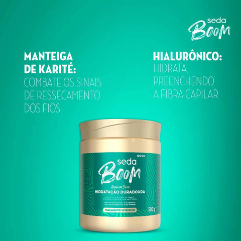 Máscara de Tratamento Seda Boom Hidratação Profunda Dos Fios 500G