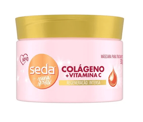 Máscara de Tratamento Seda By Niina Secrets Colágeno e Vitamina C 300G