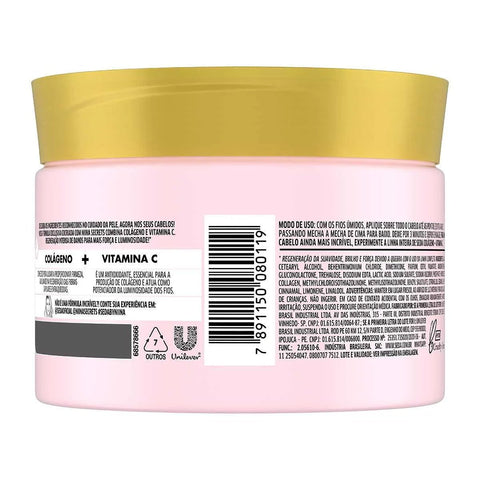 Máscara de Tratamento Seda By Niina Secrets Colágeno e Vitamina C 300G