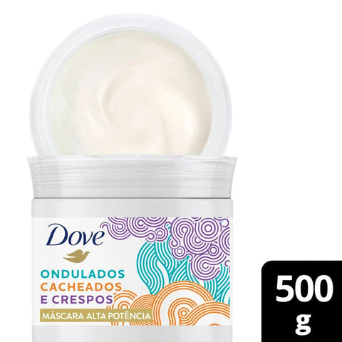 Máscara Para Tratamento Dove Texturas Reais Ondulados, Cacheados e Crespos 500G