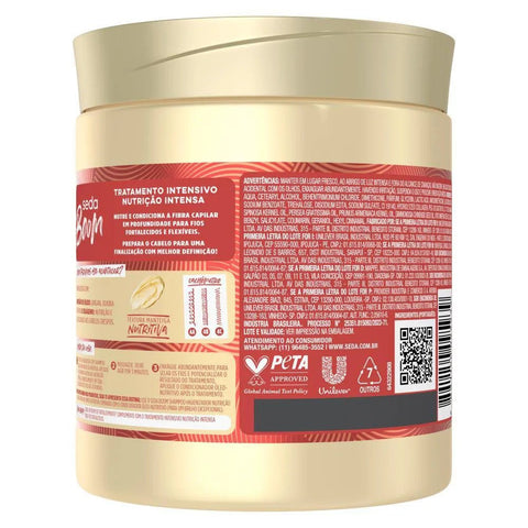 Máscara Tratamento Intensivo Seda Boom Nutrição Intensa 500g