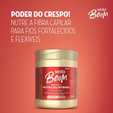 Máscara Tratamento Intensivo Seda Boom Nutrição Intensa 500g