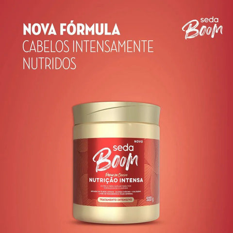 Máscara Tratamento Intensivo Seda Boom Nutrição Intensa 500g