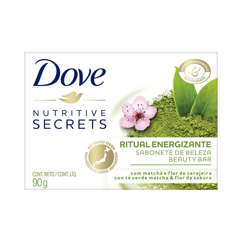 Sabonete Dove Nutritive Secrets Matchá e Flor de Cerejeira, Barra, 90G