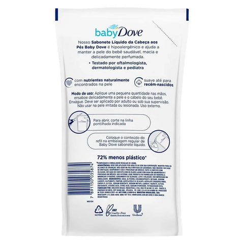 Sabonete Líquido Dove Baby Hidratação Enriquecida Refil 180Ml