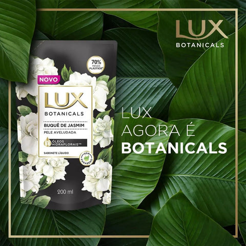 Sabonete Lux Botanicals Buquê de Jasmim, Refil, Líquido Com 200Ml