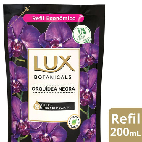 Sabonete Lux Botanicals Orquídea Negra, Refil, Líquido Com 200Ml